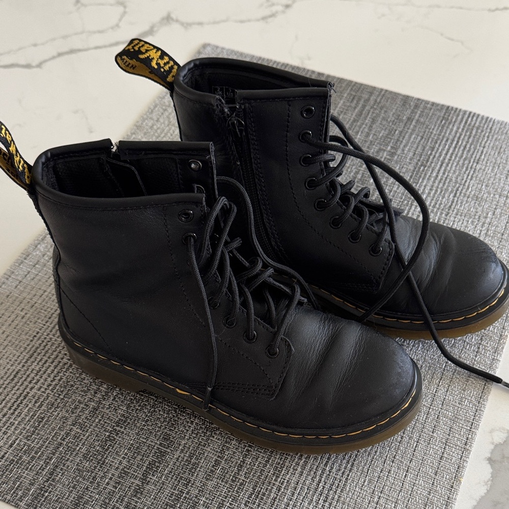 Dr. Martens Black Kids Boots